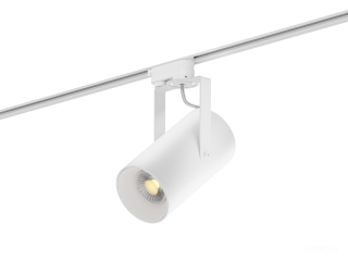 Трековый светильник HOKASU Tube Clip TR4 (85-160/ral9003 – 20w/4090/60deg)