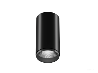 Накладной светильник HOKASU Tube Zoom (85-160/ral9005 – 30w/4090/12-50deg)