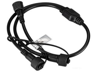 Коннектор питания ARD-CLASSIC-SYNC-RGB Black (230V, 2 ports) (Ardecoled, Закрытый)