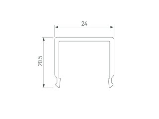 Экран G-K MAT-L для PLS-GIP, LOCK (Arlight, Пластик)