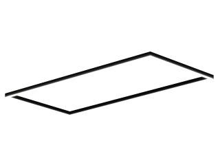 Светильник Рамка S50 (RAL9005/2498x1219mm/LT70 — 4K/156W)