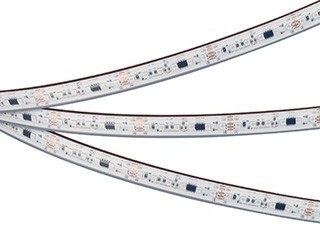 Лента герметичная SPI-PS-A120-12mm 24V RGB-PX6-BPT (23 W/m, IP67, 2835, 5m) (Arlight, бегущий огонь)