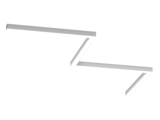 Светильник ЗигЗаг S50 (RAL9003/4x840mm-90/LT70 — 4K/72W)