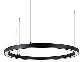Светильник SP-CIRCLE-HANG-O3535-D700-40W Warm3000 (RAL9005, 120 deg, 230V) IP40 LED (Arlight, Алюминий)