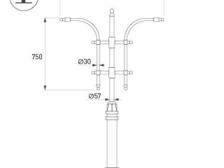 Кронштейн OXOR-SB3-2 BLACK (Arlight, Сталь)
