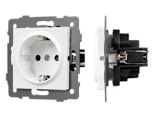 Механизм электрической розетки SCT-MEU1-PL-WH-V (250V, 16A) (Arlight, -)