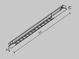 Трековый светильник Technical TR232-2-10W4K-B