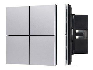 INTELLIGENT ARLIGHT Кнопочная панель KNX-304-23-IN Silver (BUS, Frameless) (IARL, IP20 Металл, 2 года)