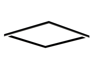 Светильник HOKASU Frame 35/40 (RAL9005/1219x1219mm/LT70 — 4K/104W)