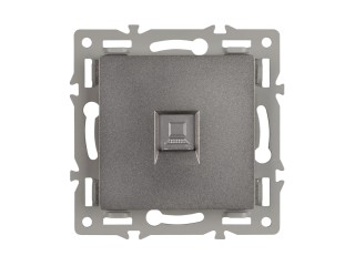 Механизм компьютерной розетки SCT-MPC1-PL-GR (RJ-45, CAT6) (Arlight, -)