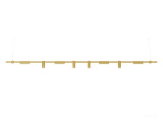 Подвесной светильник HOKASU PL10 (GOLD/3000mm – 200mm/LT70/120deg – D55/140mm – 4K/64W)