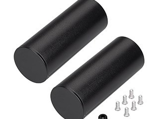 Заглушка ROUND-D36-360 BLACK с отверстием (Arlight, Металл)