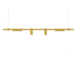 Подвесной светильник HOKASU PL10 (GOLD/1500mm – 200mm/LT70/120deg – D55/140mm – 4K/16W)