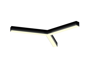 Светильник Звезда S50 (RAL9005/3x410mm/LT70 — 3K/26W)