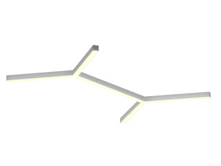 Светильник HOKASU Molecule 35/40 (RAL9003/6x638mm/LT70 — 3K/84W)