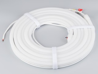 Лента герметичная MOONLIGHT-SIDE-A140-12x24mm 24V Warm3000 (9.6 W/m, IP68, 5m, wire x2) (Arlight, Вывод прямой, 3 года)