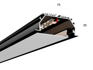 Линейный светильник HOKASU 75/35 IN (RAL9005/500mm/LT70 — 3K/10W)