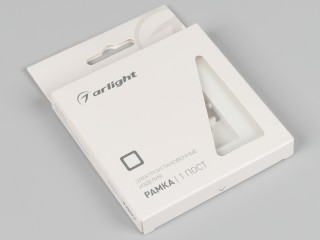 Рамка пластиковая FRM-PERIO-PL-1-WH (Arlight, -)