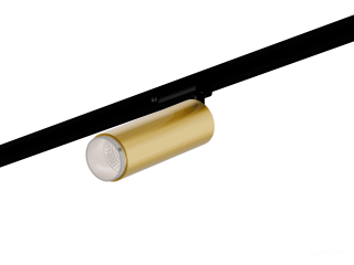 Трековый светильник HOKASU Tube Zoom TR2 (55-120/gold – 10w/3090/12-50deg)