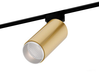 Трековый светильник HOKASU Tube Zoom TR4 (85-160/gold – 20w/3090/12-50deg)