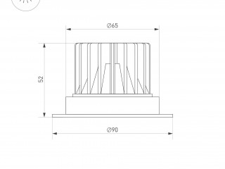 Светильник MS-ATLAS-TRIMLESS-R50-8W Warm3000 (WH, 32deg, 230V) (Arlight, IP20 Металл, 5 лет)