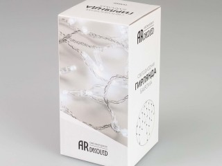 Светодиодная гирлянда ARD-EDGE-CLASSIC-2400x600-WHITE-88LED-MILK-FLASH Warm/Warm (230V, 6W) (Ardecoled, IP65)