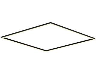 Светильник HOKASU Frame 35/40 (RAL9005/2498x2498mm/LT70 — 3K/208W)