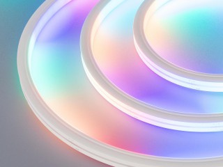 Лента герметичная DMX MOONLIGHT-TOP-B84-13x12mm 24V RGB-PX7 (18 W/m, IP67, 5m, wire x2) (Arlight, Вывод прямой, 2 года)