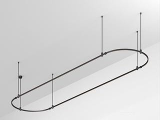 Основание ART-APRIORI-OVAL-ROD-800-4000x1000 (BK) (Arlight, IP20 Металл, 3 года)
