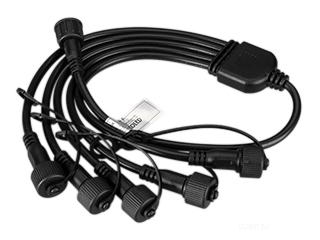 Коннектор питания ARD-CLASSIC-SYNC-RGB Black (230V, 5 ports) (Ardecoled, Закрытый)