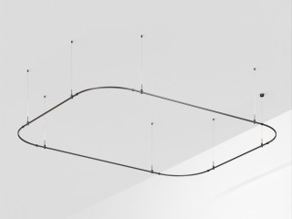 Основание ART-APRIORI-RECTANGLE-SOFT-HANG-4500x3500 (BK) (Arlight, IP20 Металл, 3 года)