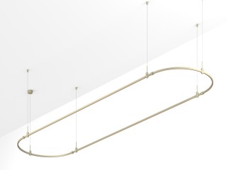 Основание ART-APRIORI-OVAL-HANG-4000x1000 (OG) (Arlight, IP20 Металл, 3 года)