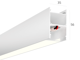 Линейный светильник HOKASU 35/56 (RAL9003/500mm/LT70 — 4K/11W)