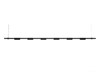 Подвесной светильник HOKASU PL11 (RAL9005/3000mm – 190mm/4K/21W/40deg)