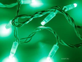 Светодиодная гирлянда ARD-STRING-CLASSIC-10000-WHITE-100LED-STD GREEN (230V, 7W) (Ardecoled, IP65)