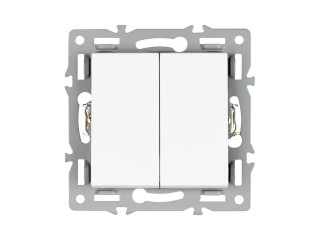 Механизм выключателя двухклавишный непроходной SWT-MK02-PL-WH (250V, 16A) (Arlight, -)