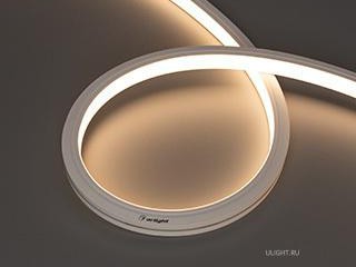 Лента герметичная MOONLIGHT-TOP-X320-13x12mm 24V Warm3000 (5 W/m, IP67, sauna, 5m, wire x1) (Arlight, Вывод вниз, 3 года)