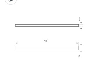 Светильник MAG-MICROCOSM-STRIP-L600-10W Warm3000 (BK, 100 deg, 24V) (Arlight, IP20 Металл, 3 года)