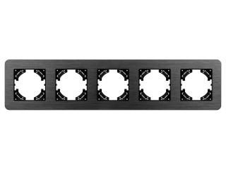 Рамка алюминиевая FRM-AKIRY-AL-5-BK (Arlight, -)