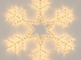 Фигура ARD-SNOWFLAKE-M4-750x750-324LED Warm (230V, 18W) (Ardecoled, IP65)