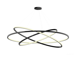Светильник HOKASU Nimbus (RAL9005/D830-1050-1250/LT70 — 3K/137,7W/120deg)