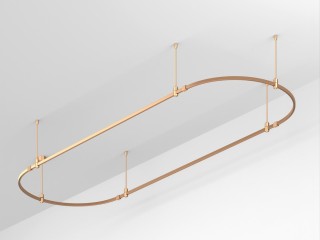 Основание ART-APRIORI-OVAL-ROD-400-3000x1000 (GD) (Arlight, IP20 Металл, 3 года)