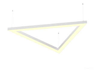 Светильник HOKASU Delta S50 (RAL9003/3x811/LT70 — 3K/52W)