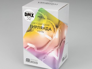 Светодиодная гирлянда ARD-STRING-PRO-10000-WHITE-100LED-MILK-LIVE RGB-DMX (24V, 10W) (Ardecoled, IP65)