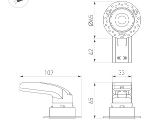 Светильник MS-RIALTO-TRIMLESS-R40-9W Day4000 (WH, 36deg, 230V) (Arlight, IP20 Металл, 5 лет)