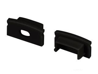 Заглушка LINE-1708 BLACK с отверстием (Arlight, Пластик)