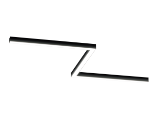 Светильник HOKASU Z 35/40 (RAL9005/3x840mm-90/LT70 — 4K/54W)