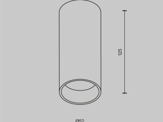 Потолочный светильник Technical C056CL-L12W4K-W-PT