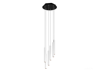 Подвесной светильник HOKASU Tube Cascade (40-320/ral9003 – 42w/4090/15deg)
