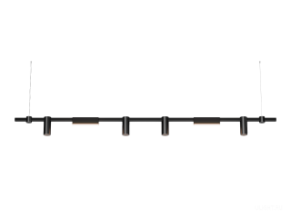 Подвесной светильник HOKASU PL10 (RAL9005/2000mm – 200mm/LT70/120deg – D55/140mm – 4K/52W)
